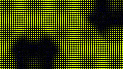 Generative real time art. Screen media technology. Code, digital creative. Coding abstract video trippy. Mesh LCD display. Scale size different hole space.