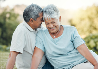 The bond that links your true family is not blood. Shot of a senior couple enjoying a picnic outside.