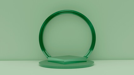 3d illustration, podium, 3d rendering