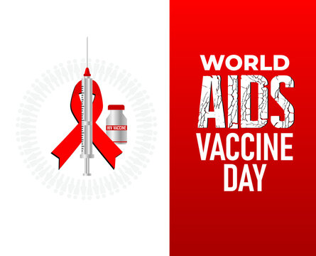 World AIDS Vaccine Day. AIDS Vaccine Concept. Template for background, banner, card, poster. vector illustration. - Powered by Adobe