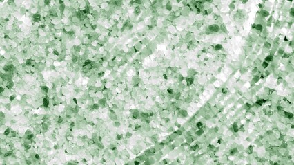 Fototapeta premium Water waves and ripples coming from above over green mineral crystal background | Background for beauty and skin care product