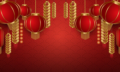 Podium and background for 
Chinese new year,Chinese Festivals,  Mid Autumn Festival , flower and asian elements on background.