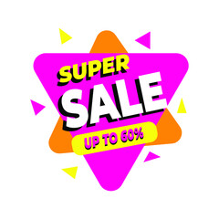 template banne sale, modern style