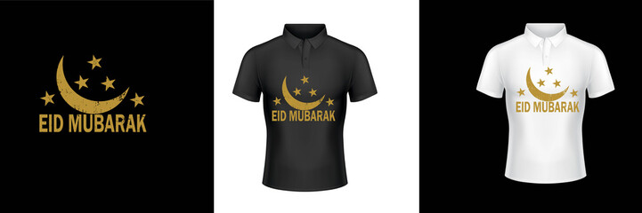 Eid Mubarak t shirt typography graphic t-shirt print ready premium vector typography graphic t-shirt Premium Vector