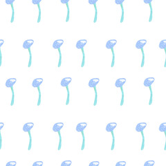 Seamless autumn pattern drawn in wax crayons on white background. Textural, Thanksgiving Day oil pastel print in a kid's doodle style. Designs for textiles, social media, wrapping paper, packaging.