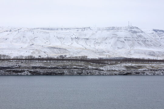 Columbia River Gorge In Winter