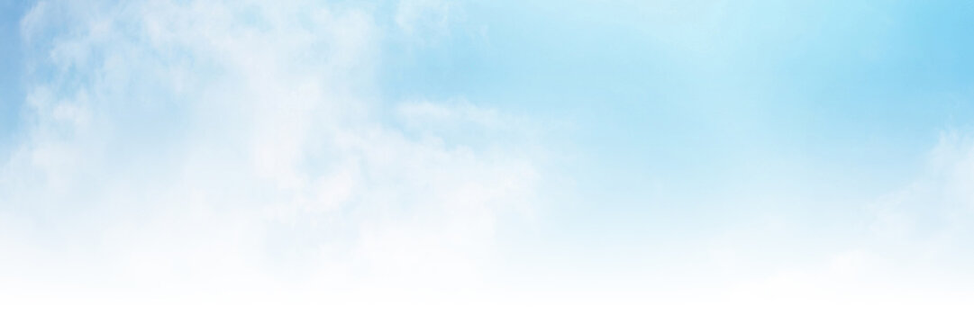 Blue sky with white cloud. The summer heaven is colorful clearing day Good weather and beautiful nature in the morning.