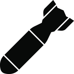 Military air bomb icon vector image