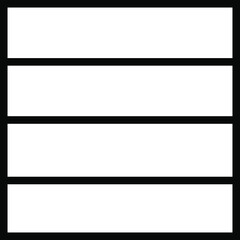 Squares divided in segments from 1 to 12 isolated on white background. Pie or pizza square shapes cut in equal slices in outline style. Simple business char