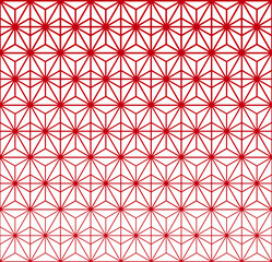 Red halftone pattern on white background. Linear halftone backdrop. Isolated vector illustration on white background.