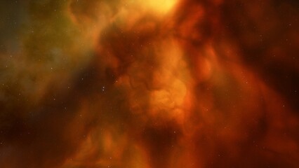 Realistic cosmos and color nebula. Colorful galaxy. 3d illustration © ANDREI