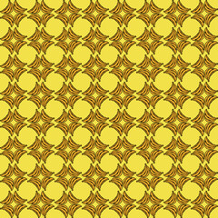 Seamless banana pattern. Doodle vector with banana icons on yellow background. Vintage banana pattern