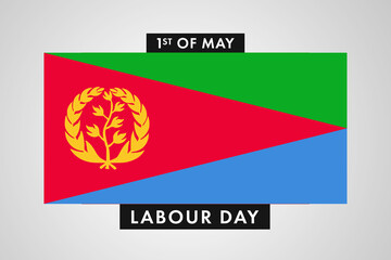 Fototapeta premium Eritrea Labor Day. International World Workers Day of Eritrea background, banner or poster