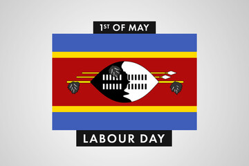 Eswatini Labor Day. International World Workers Day of Eswatini background, banner or poster