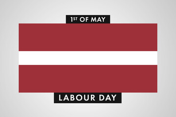 Latvia Labor Day. International World Workers Day of Latvia background, banner or poster