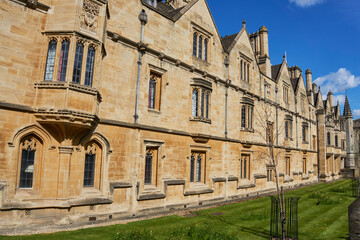 Fototapeta na wymiar OXFORD, UK - April 13, 2021. Oxford University, Oxford, England.