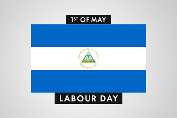 Nicaragua Labor Day. International World Workers Day of Nicaragua background, banner or poster