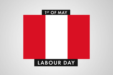 Peru Labor Day. International World Workers Day of Peru background, banner or poster