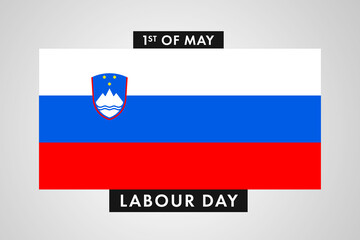 Slovenia Labor Day. International World Workers Day of Slovenia background, banner or poster