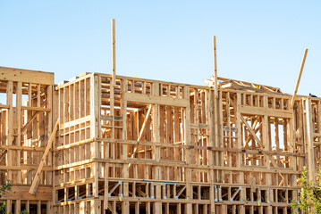 New framing construction of a house