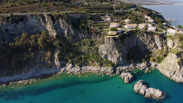 Pietragrande Cliff near Montauro city, Calabria South Italy