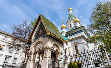 Saint Nicholas Church in Sofia, Bulgary (Russian church)