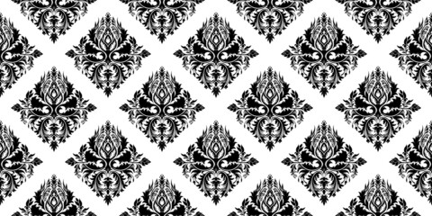 black and white seamless pattern