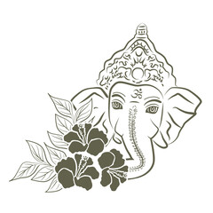 Lord Ganesha, vector
