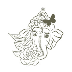 Lord Ganesha, vector