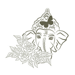 Lord Ganesha, vector