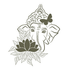 Lord Ganesha, vector