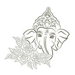 Lord Ganesha, vector