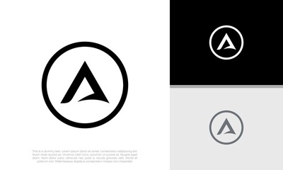 Initials A logo design. Initial Letter Logo.	