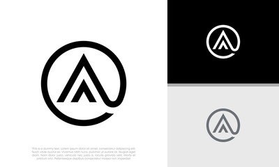 Initials A logo design. Initial Letter Logo.	