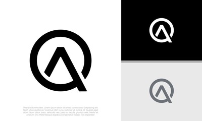 Initials A logo design. Initial Letter Logo.	