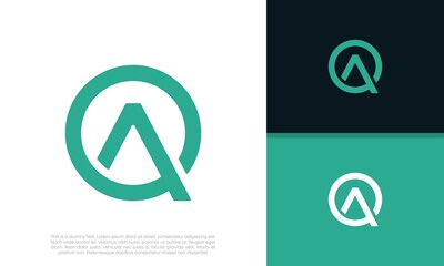 Initials A logo design. Initial Letter Logo.	