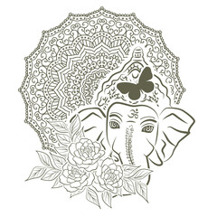 Lord Ganesha, vector