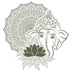 Lord Ganesha, vector