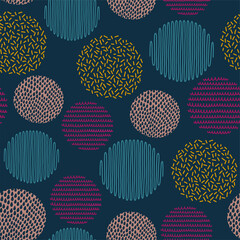 Abstract seamless pattern and art geometric vector