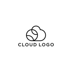 Fototapeta premium Cloud Logo vector design Template