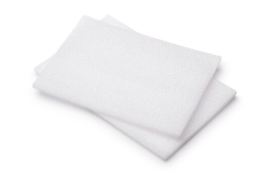 Two white foam sheets