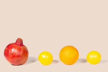 Preparation of a border with a fruit row for the background