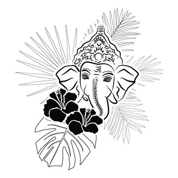 Lord Ganesha, vector
