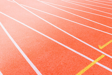 Racetrack in campus stadium