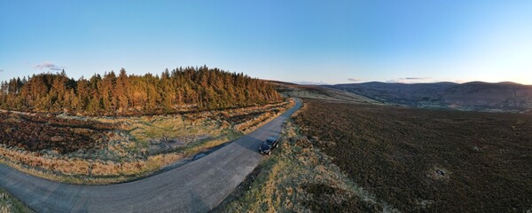 Panorama of Mountains - Eagles Crag - Ireland