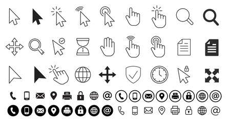 icons cursors & contact