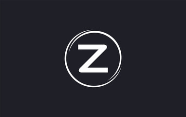 Simple unique letter logo with circle. The letter and alphabets designing