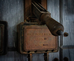 antique fuse circuit breaker lever