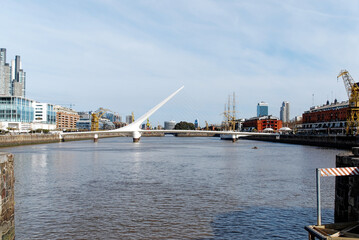 Naklejka premium Puente de la Mujer - Puerto Madero, Ciudad de Buenos Aires, Argentina