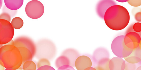pink bubbles on white background